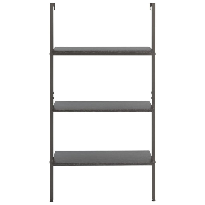 Ladderrek met 3 schappen 64x35x120,5 cm zwart - Griffin Retail