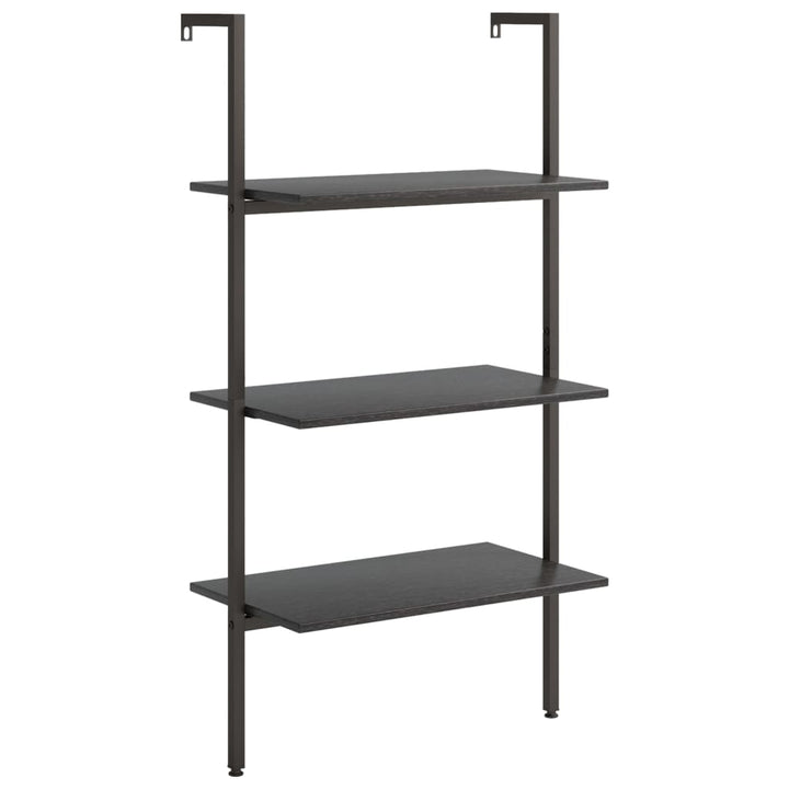 Ladderrek met 3 schappen 64x35x120,5 cm zwart - Griffin Retail