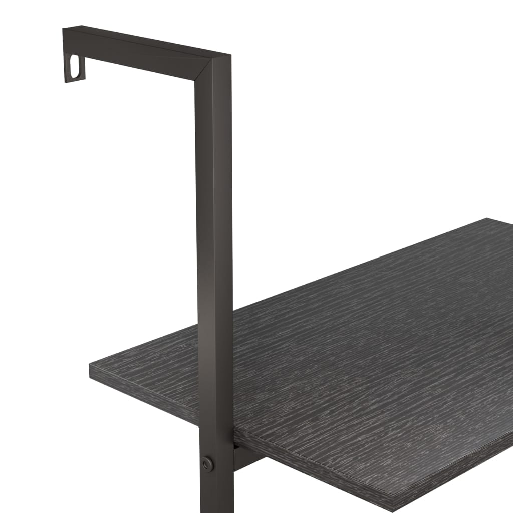 Ladderrek met 3 schappen 64x35x120,5 cm zwart - Griffin Retail