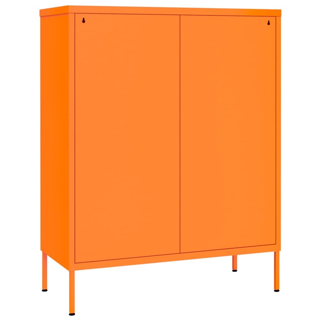 Ladekast 80x35x101,5 cm staal oranje - Griffin Retail