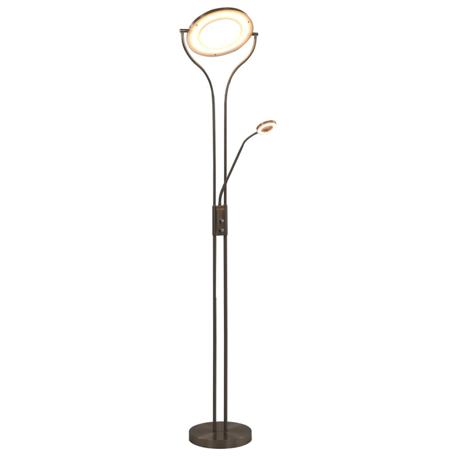 Lamp staand 18 W dimbaar 180 cm zilverkleurig - Griffin Retail