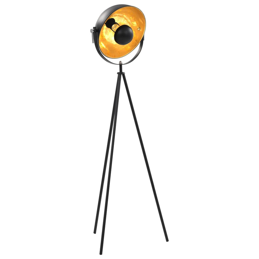Lamp staand E27 51 cm zwart en goud - Griffin Retail