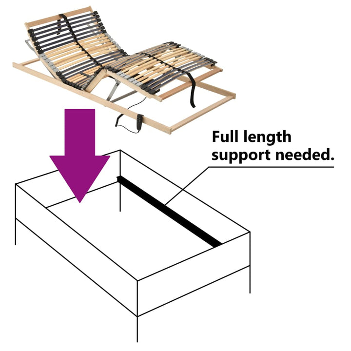 Lattenbodem met 28 latten 7 zones elektrisch 100x200 cm - Griffin Retail