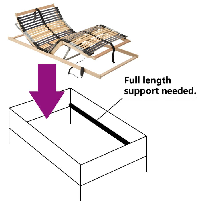 Lattenbodem met 28 latten 7 zones elektrisch 70x200 cm - Griffin Retail