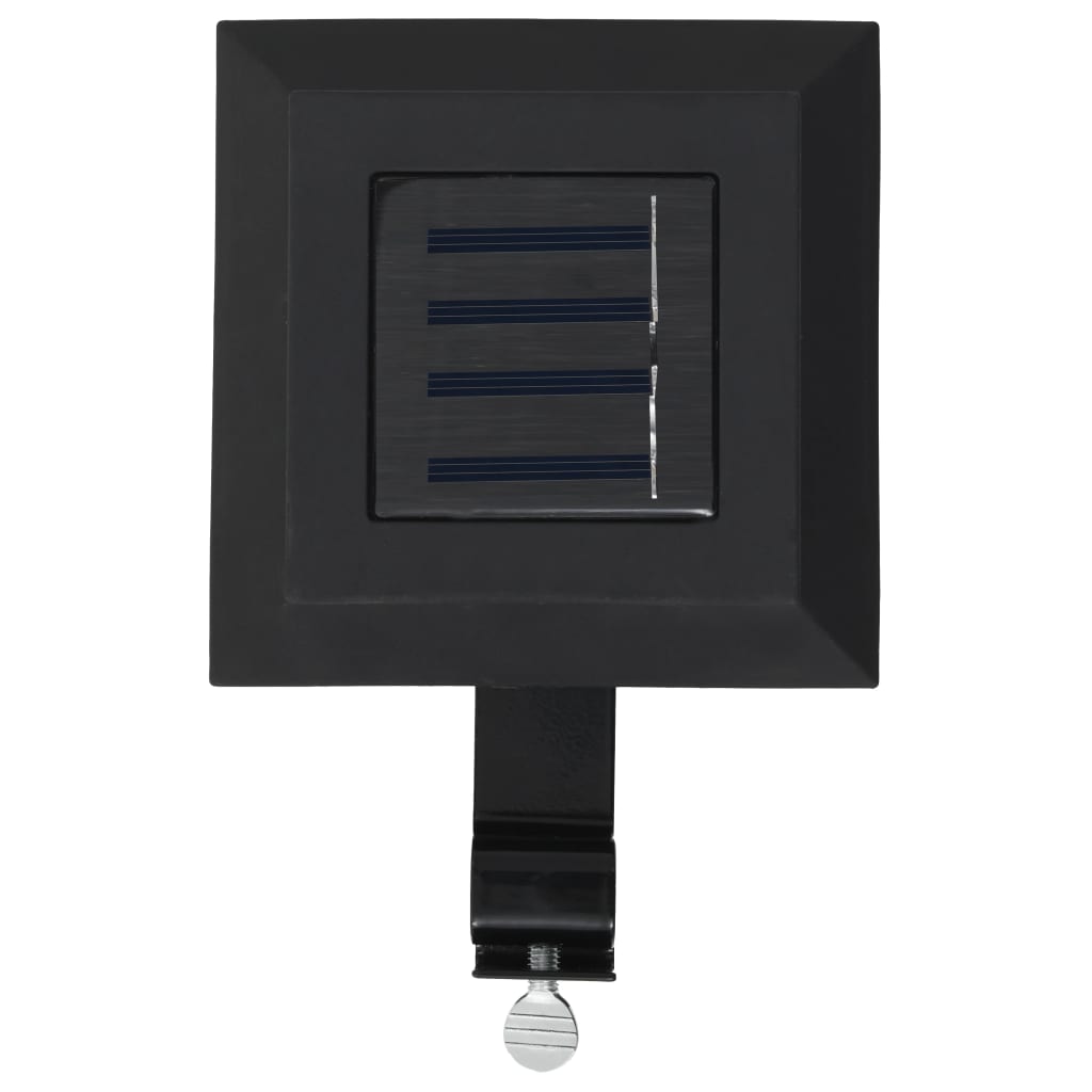 LED-solarlampen vierkant 12 cm zwart 6 st - Griffin Retail