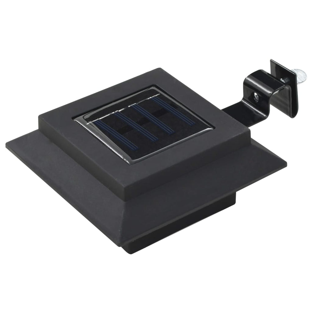 LED-solarlampen vierkant 12 cm zwart 6 st - Griffin Retail