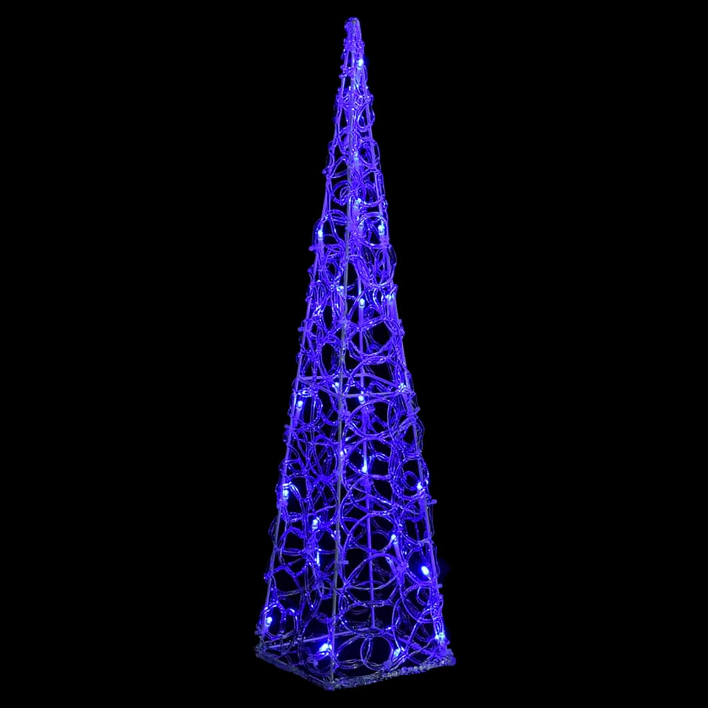 Lichtkegel decoratief LED 60 cm acryl blauw - Griffin Retail