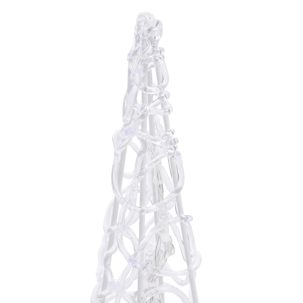 Lichtkegelset decoratief LED 30/45/60 cm acryl warmwit - Griffin Retail