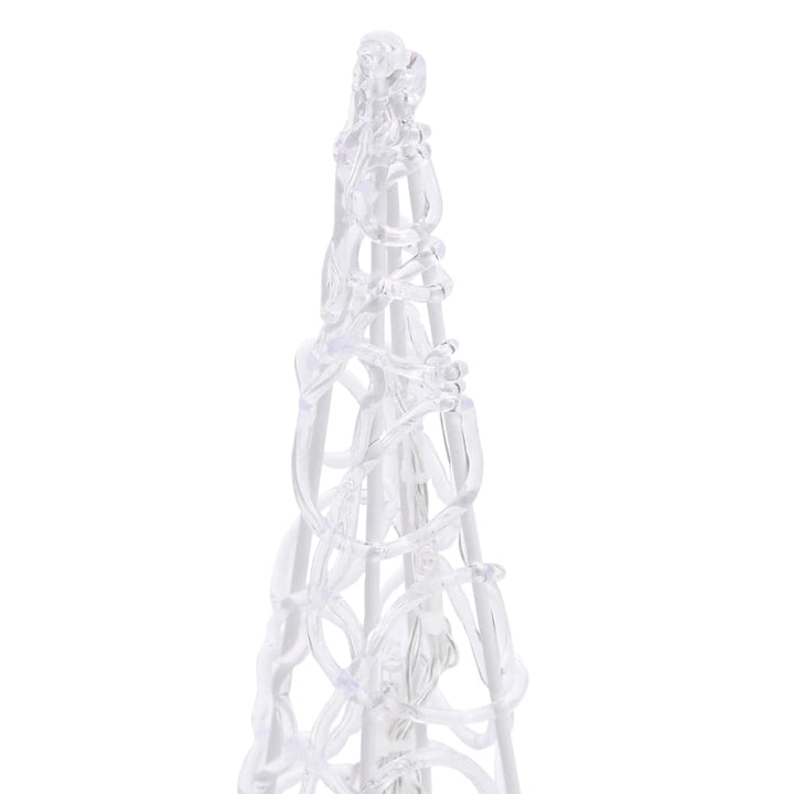 Lichtkegelset decoratief LED 60/90/120 cm acryl meerkleurig - Griffin Retail