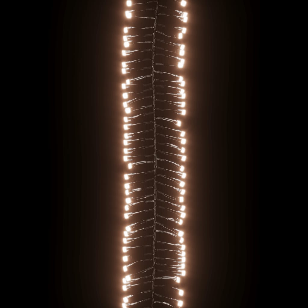 Lichtslinger cluster met 2000 LED's warmwit 40 m PVC - Griffin Retail