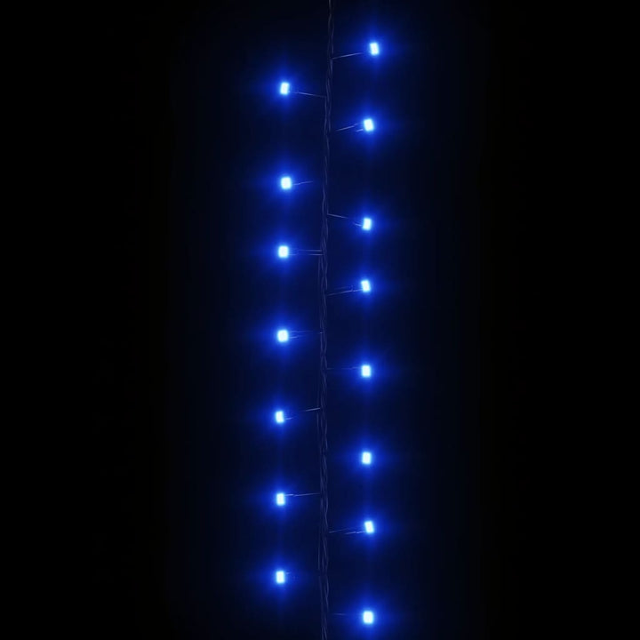 Lichtslinger compact met 400 LED's blauw 4 m PVC - Griffin Retail