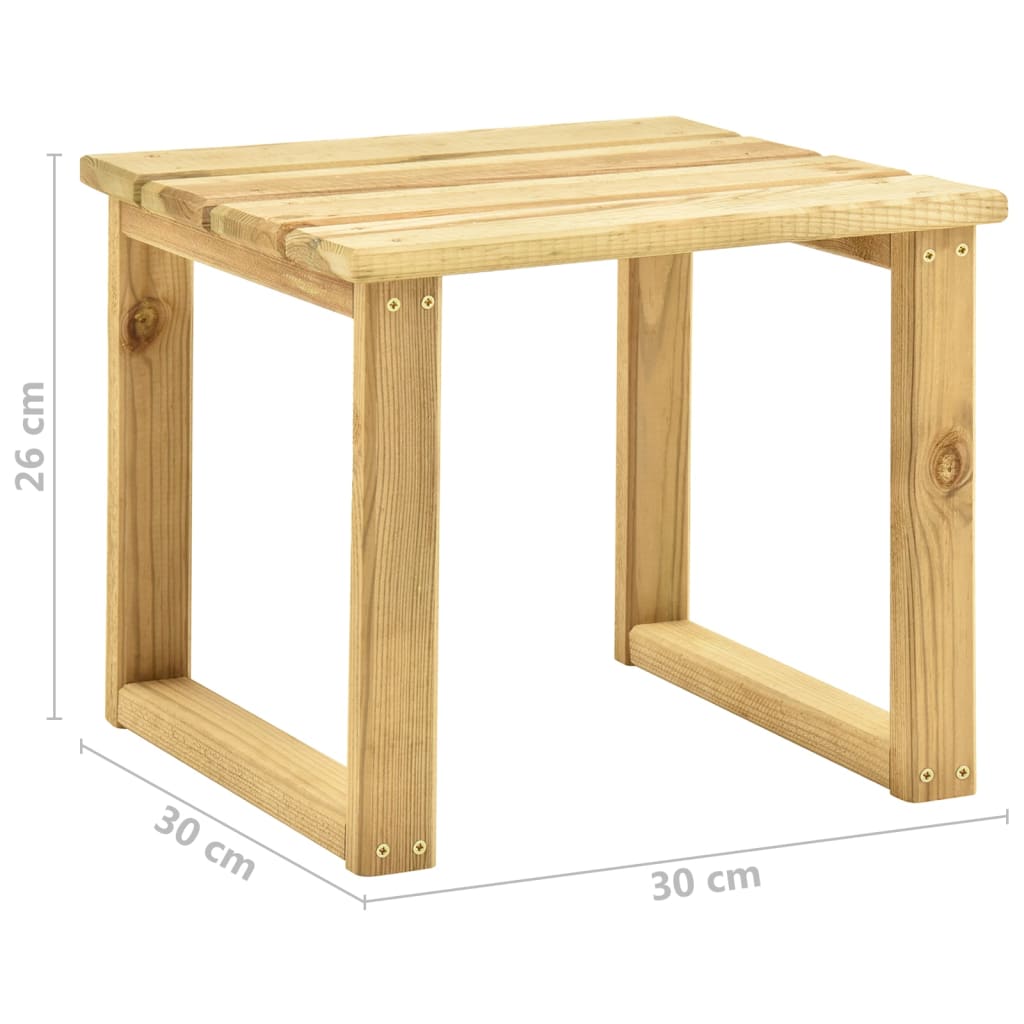 Ligbed met tafel groen geïmpregneerd grenenhout - Griffin Retail