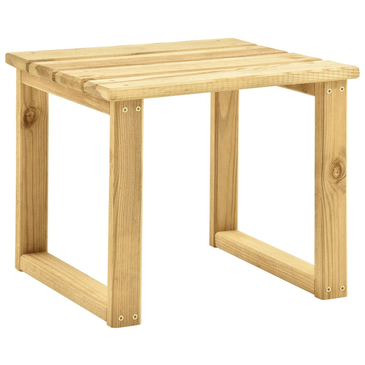 Ligbed met tafeltje en kussen geïmpregneerd grenenhout - Griffin Retail