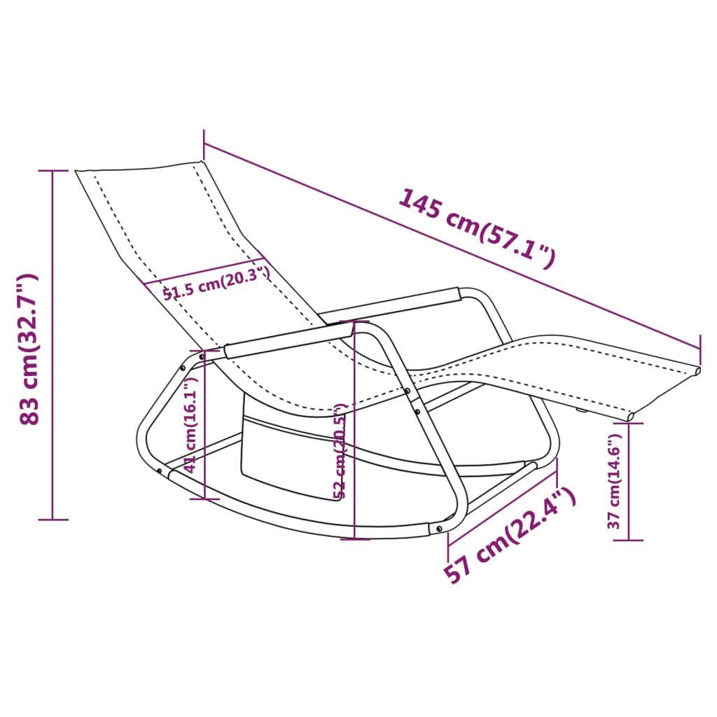 Ligbed staal en textileen zwart - Griffin Retail