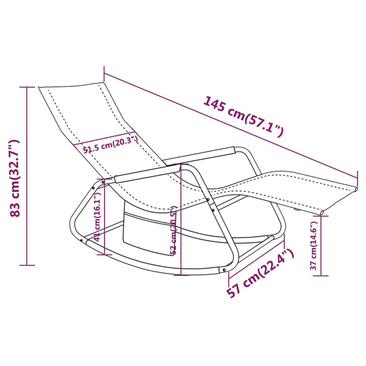 Ligbed staal en textileen zwart - Griffin Retail