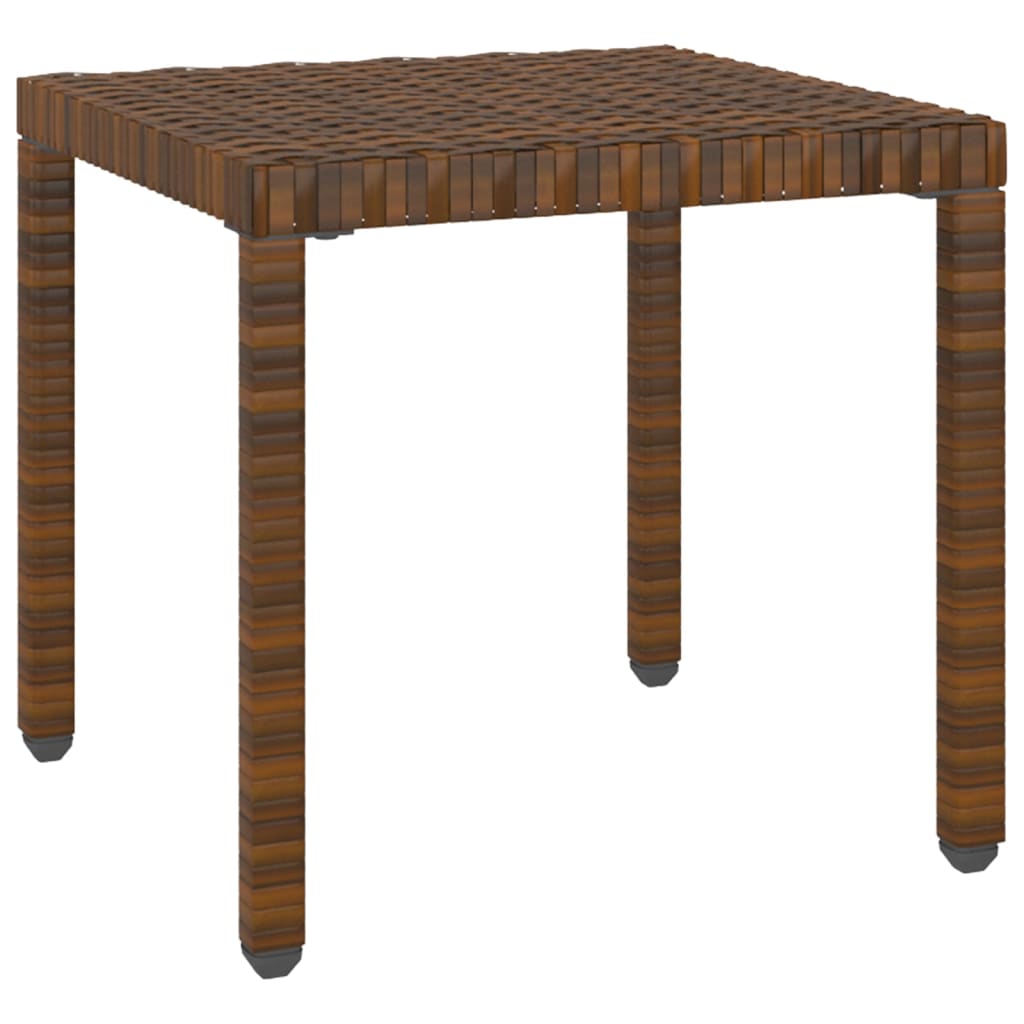 Ligbedden 2 st met tafel poly rattan bruin - Griffin Retail