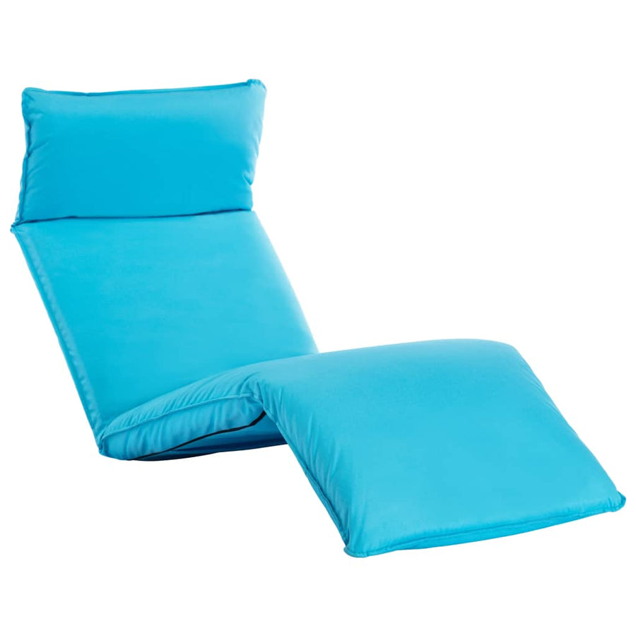 Ligstoel inklapbaar oxford stof blauw - Griffin Retail