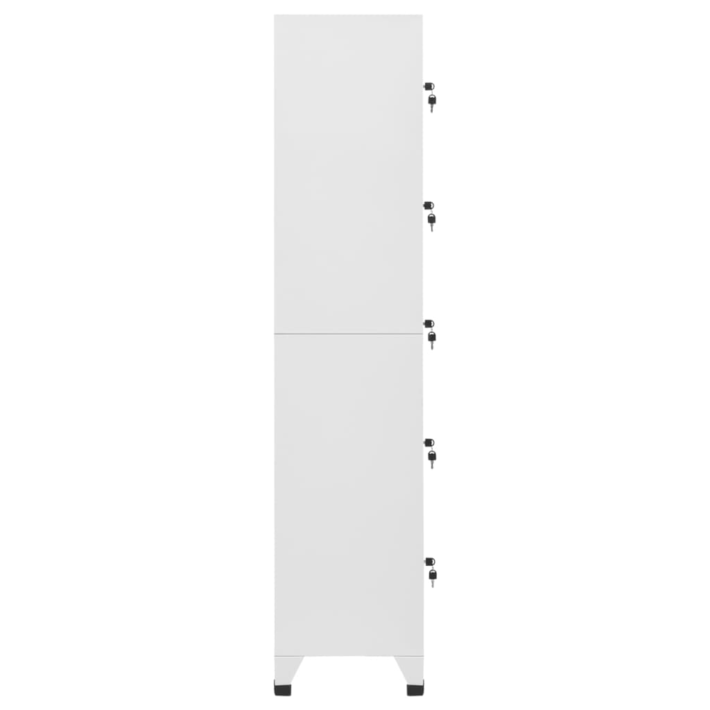 Lockerkast 38x40x180 cm staal lichtgrijs - Griffin Retail