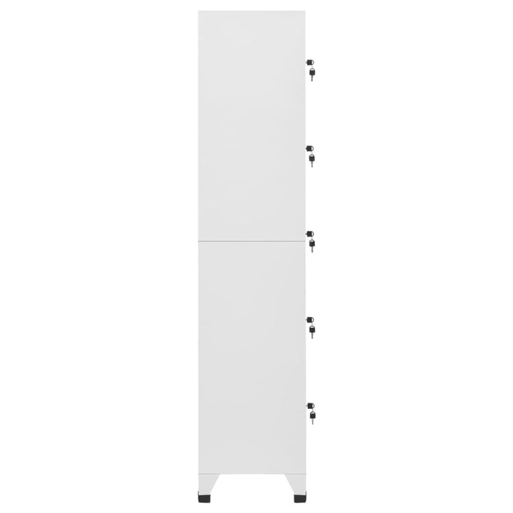 Lockerkast 38x40x180 cm staal lichtgrijs - Griffin Retail