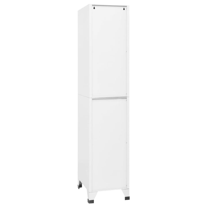 Lockerkast 38x45x180 cm staal wit - Griffin Retail