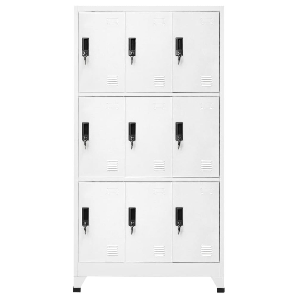 Lockerkast 90x45x180 cm staal wit - Griffin Retail