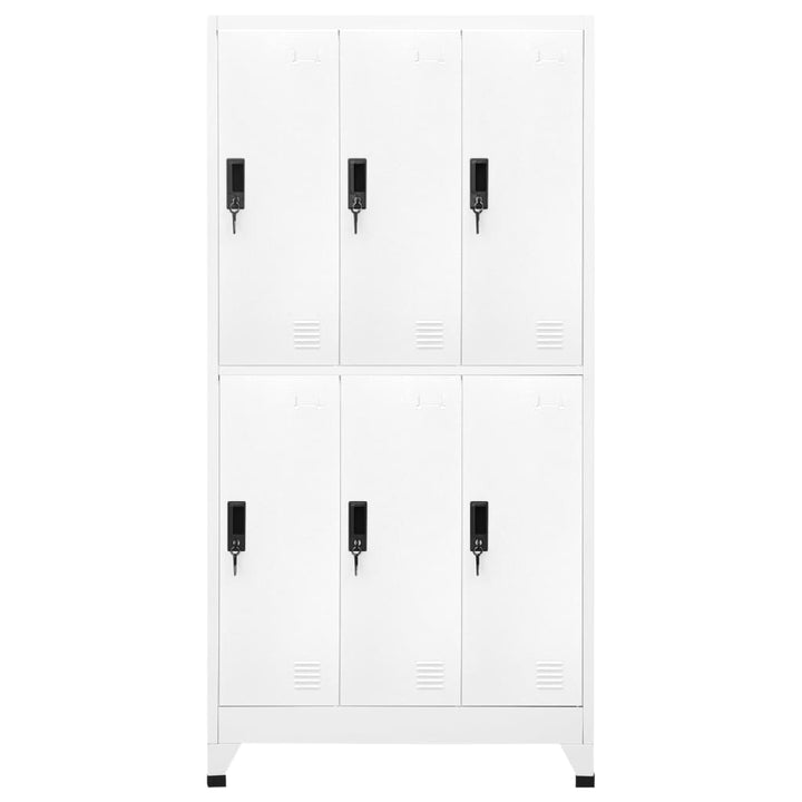 Lockerkast 90x45x180 cm staal wit - Griffin Retail