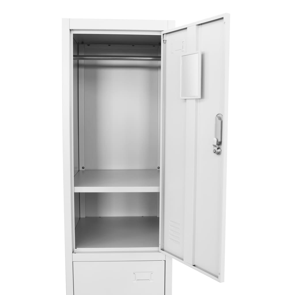 Lockerkast met 2 vakken 38x45x180 cm - Griffin Retail