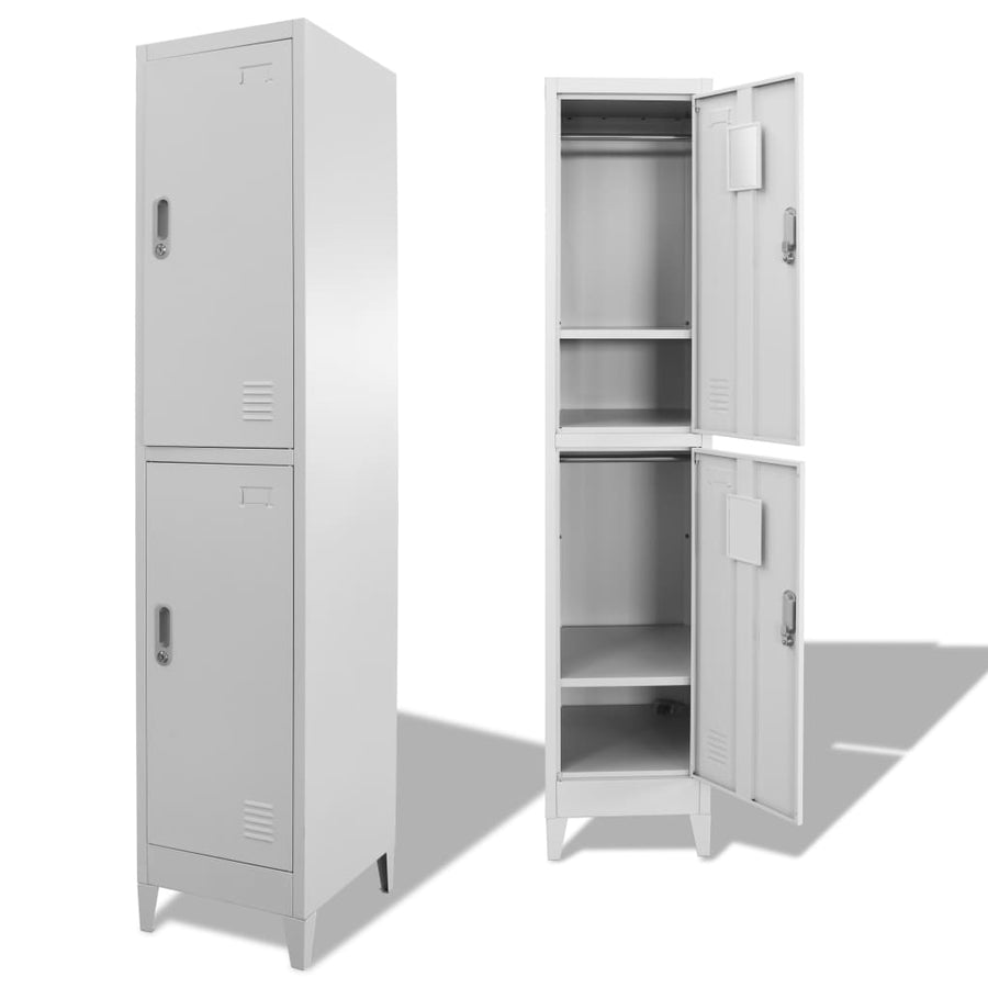 Lockerkast met 2 vakken 38x45x180 cm - Griffin Retail