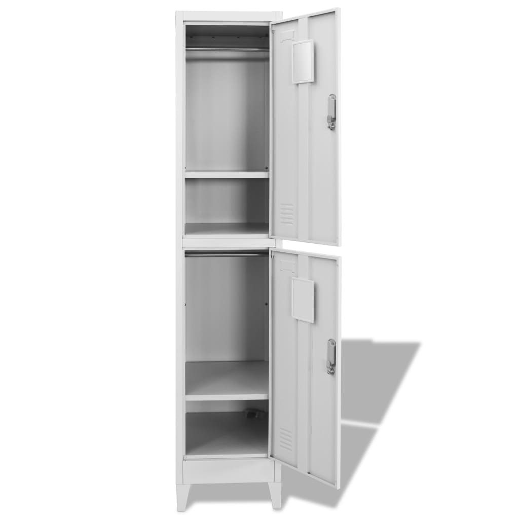 Lockerkast met 2 vakken 38x45x180 cm - Griffin Retail