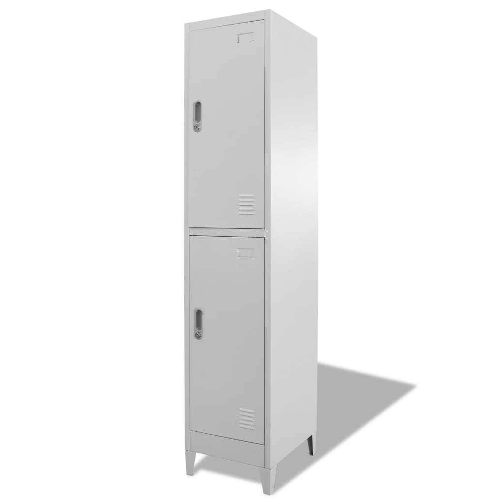 Lockerkast met 2 vakken 38x45x180 cm - Griffin Retail