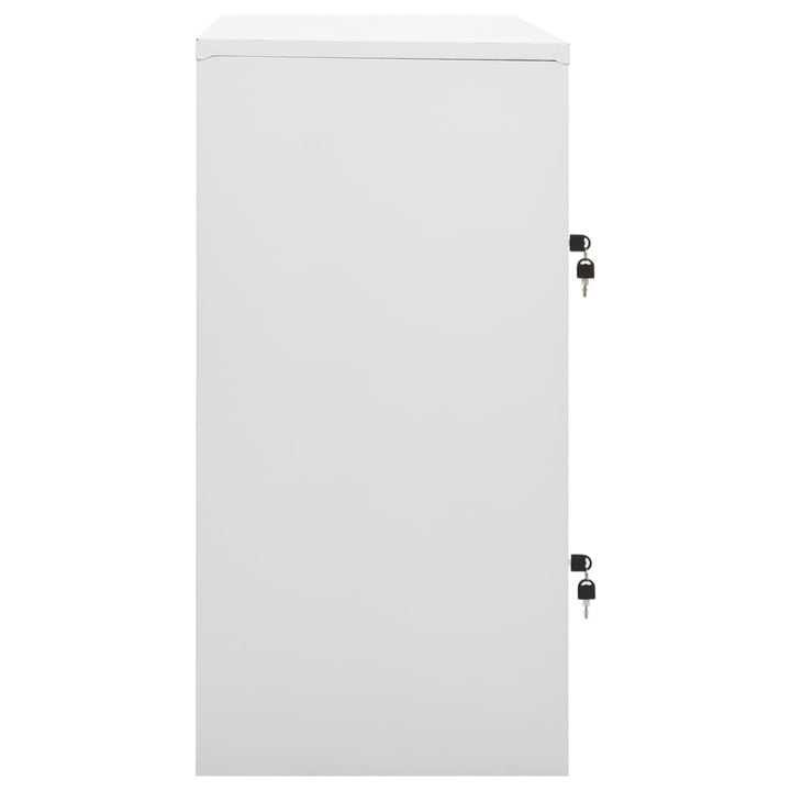 Lockerkasten 2 st 90x45x92,5 cm staal lichtgrijs en groen - Griffin Retail