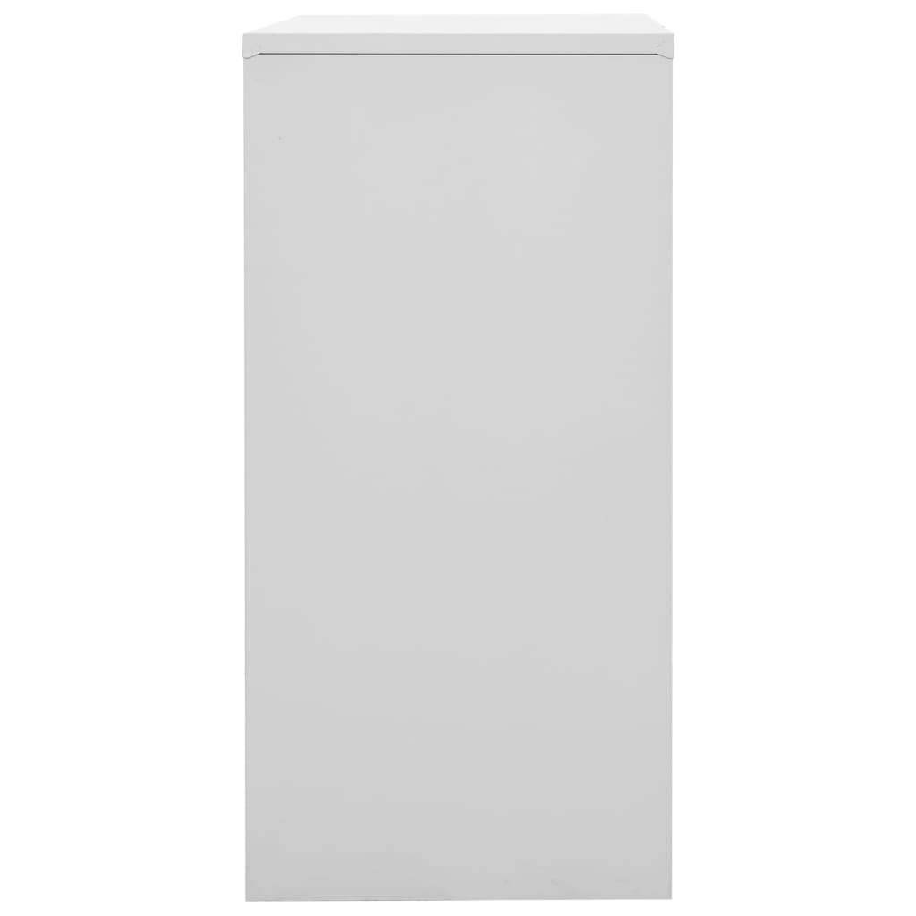 Lockerkasten 2 st 90x45x92,5 cm staal lichtgrijs en rood - Griffin Retail