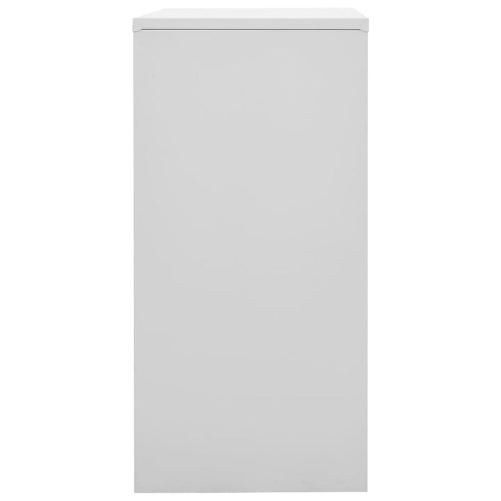 Lockerkasten 2 st 90x45x92,5 cm staal lichtgrijs en rood - Griffin Retail