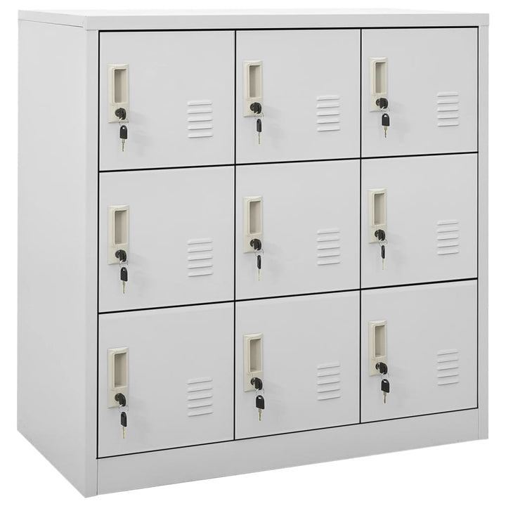 Lockerkasten 5 st 90x45x92,5 cm staal lichtgrijs - Griffin Retail