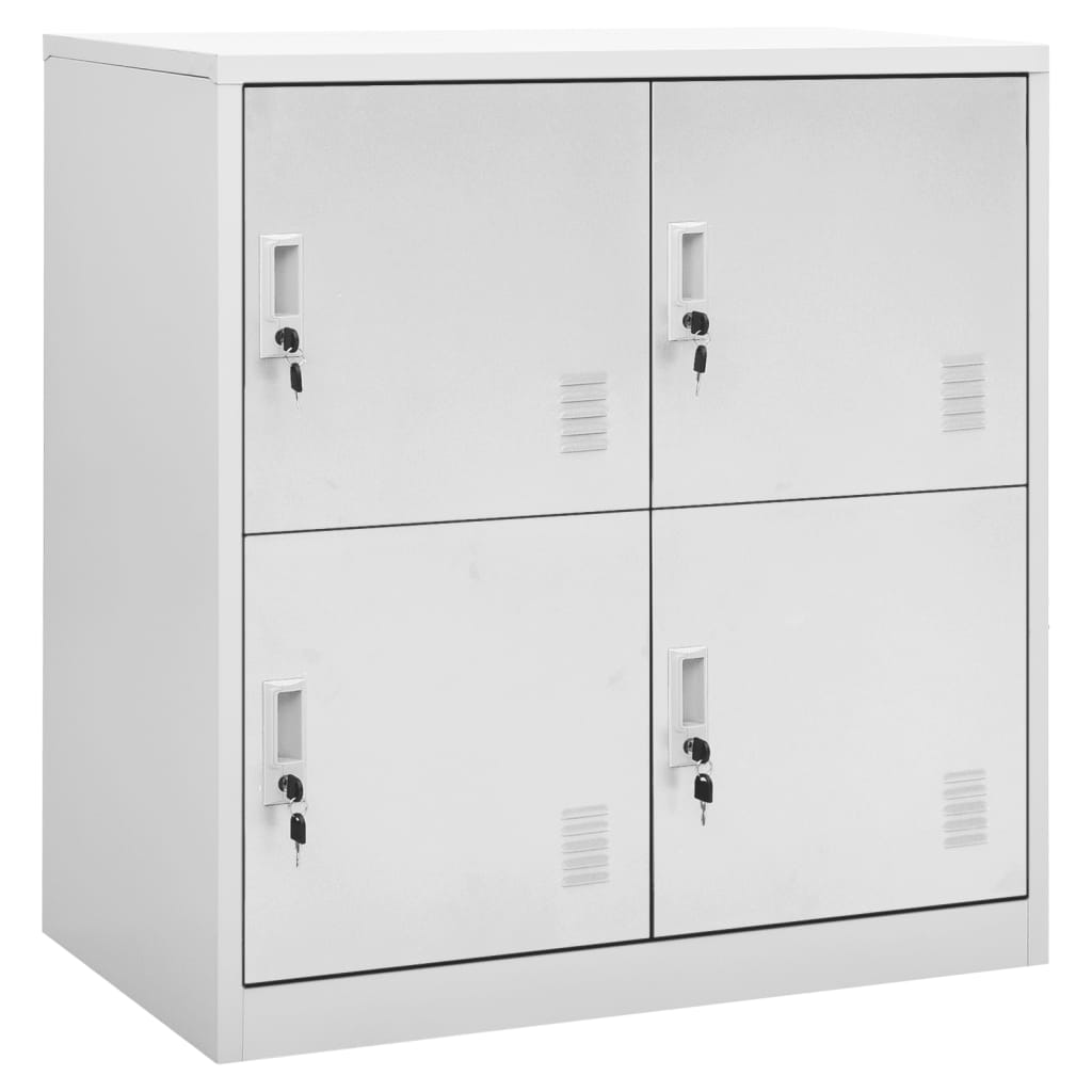 Lockerkasten 5 st 90x45x92,5 cm staal lichtgrijs - Griffin Retail