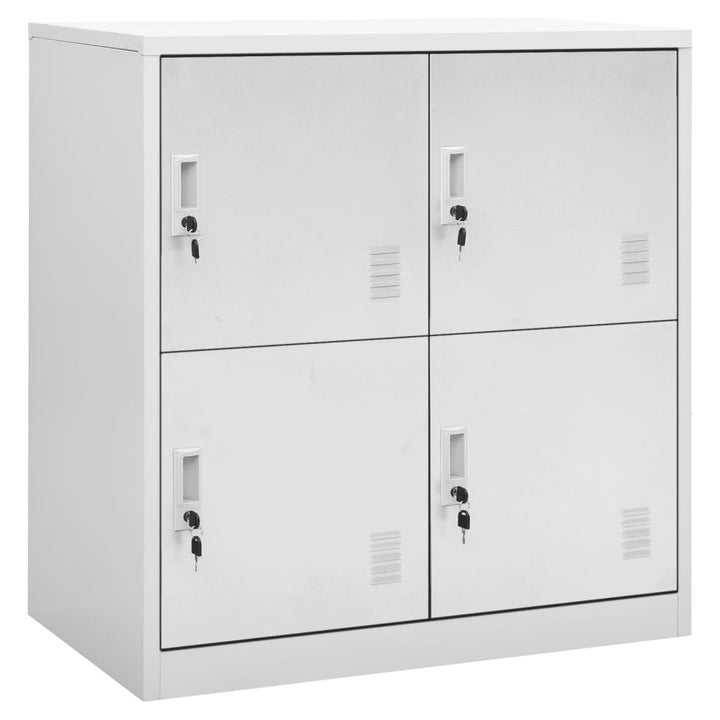 Lockerkasten 5 st 90x45x92,5 cm staal lichtgrijs - Griffin Retail