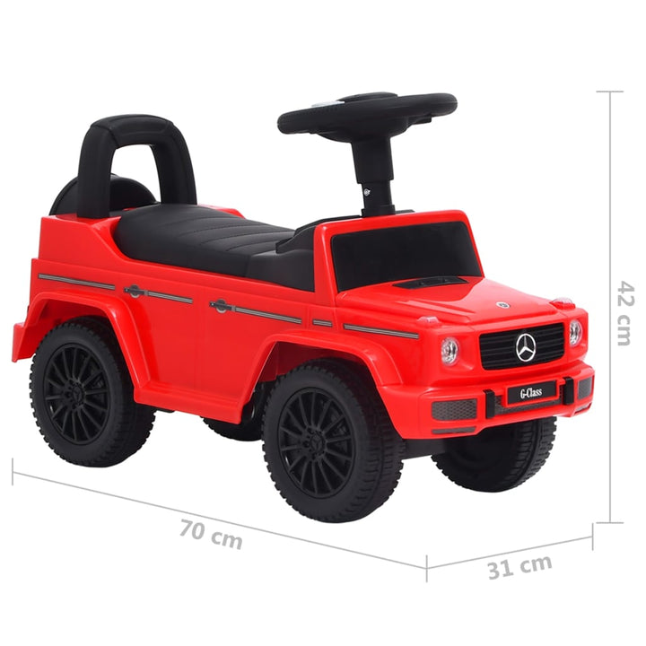 Loopauto Mercedes Benz G63 rood - Griffin Retail