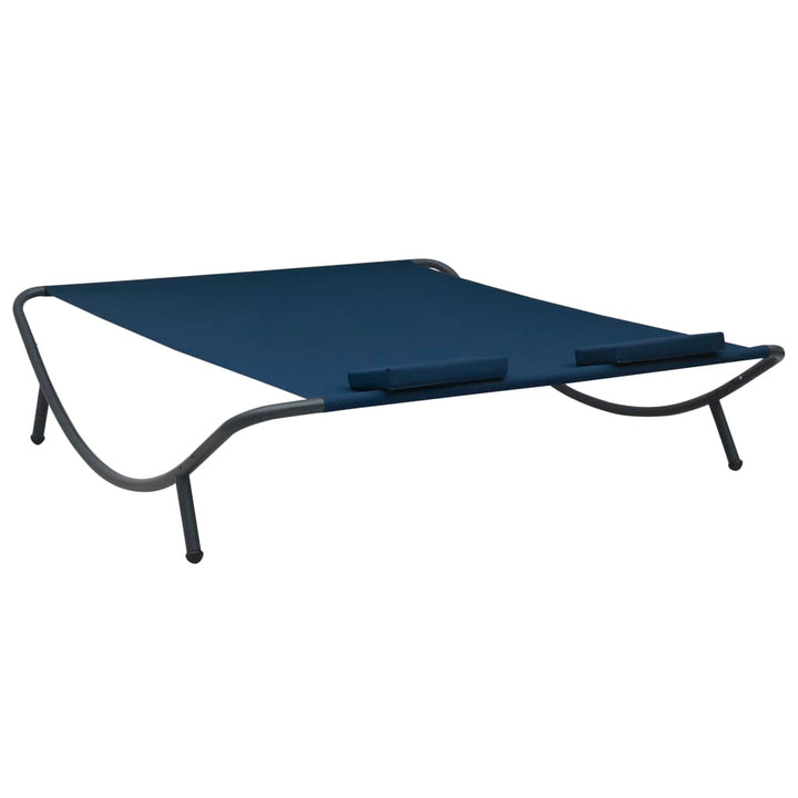 Loungebed stof blauw - Griffin Retail