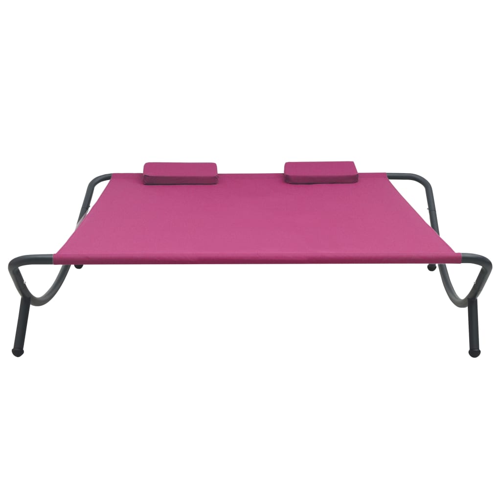 Loungebed stof roze - Griffin Retail
