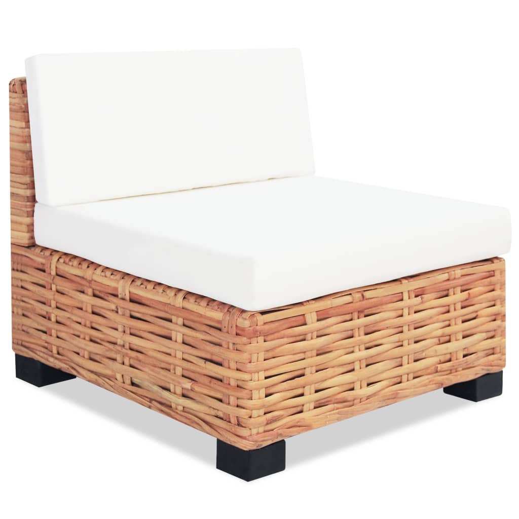 Loungeset natuurlijk rattan 14-delig - Griffin Retail