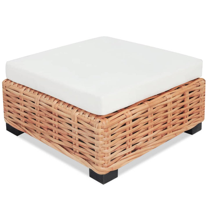 Loungeset natuurlijk rattan 14-delig - Griffin Retail