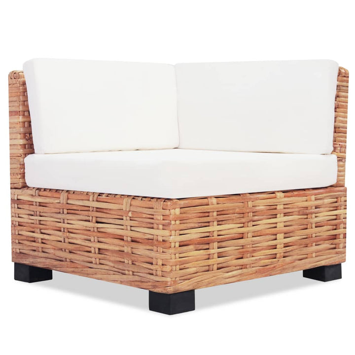 Loungeset natuurlijk rattan 16-delig - Griffin Retail