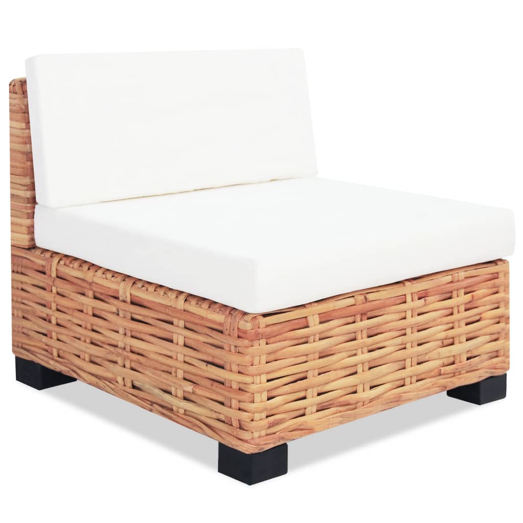 Loungeset natuurlijk rattan 18-delig - Griffin Retail