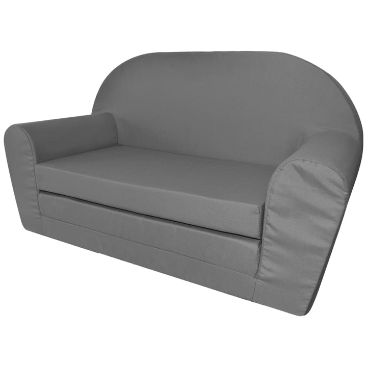 Loungestoel voor kinderen uitklabaar grijs - Griffin Retail