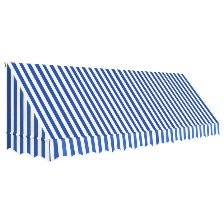 Luifel 400x120 cm blauw en wit - Griffin Retail