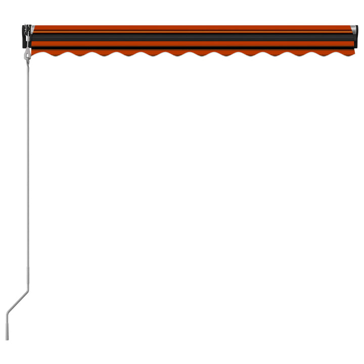 Luifel automatisch uittrekbaar 300x250 cm oranje en bruin - Griffin Retail