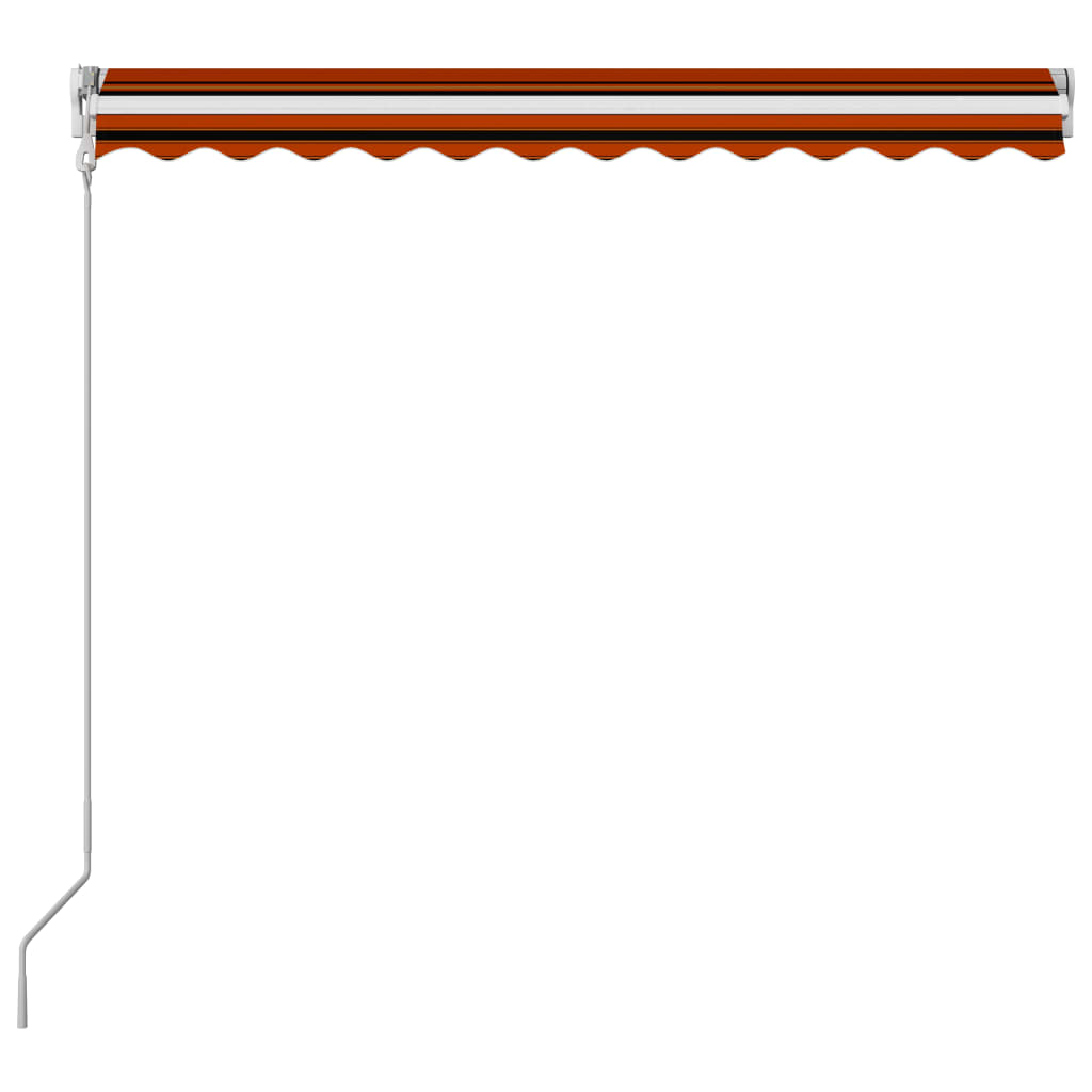 Luifel automatisch uittrekbaar 350x250 cm oranje en bruin - Griffin Retail
