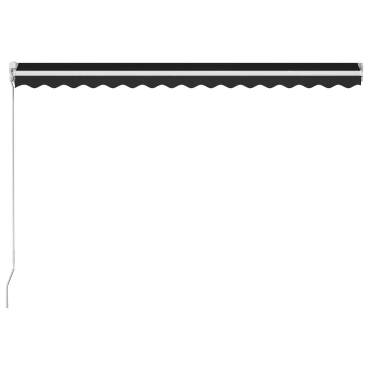 Luifel handmatig uittrekbaar 450x300 cm antraciet - Griffin Retail