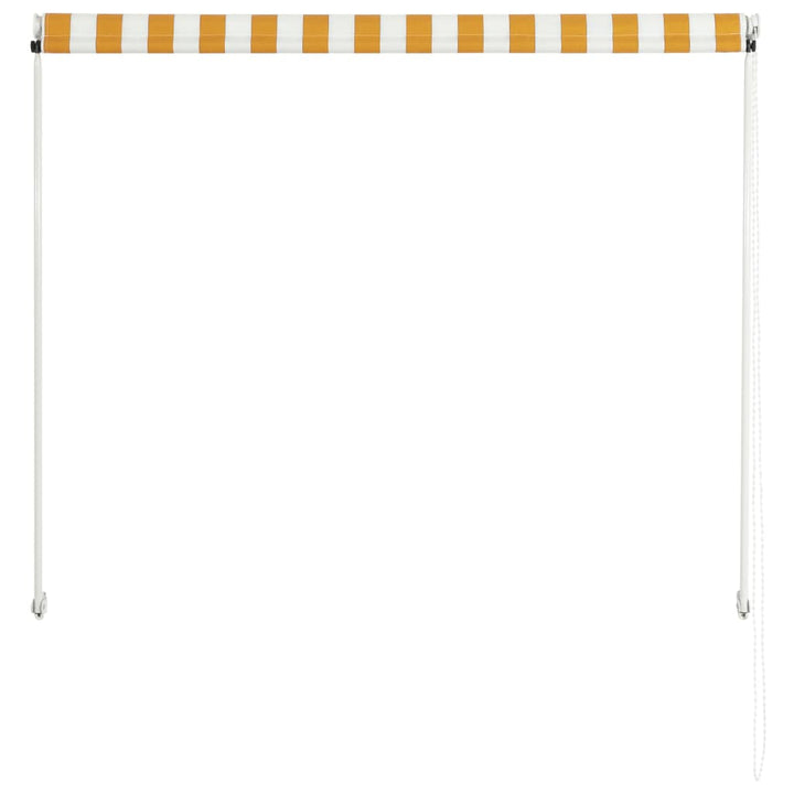 Luifel uittrekbaar 100x150 cm geel en wit - Griffin Retail