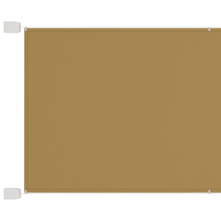 Luifel verticaal 140x360 cm oxford stof beige - Griffin Retail
